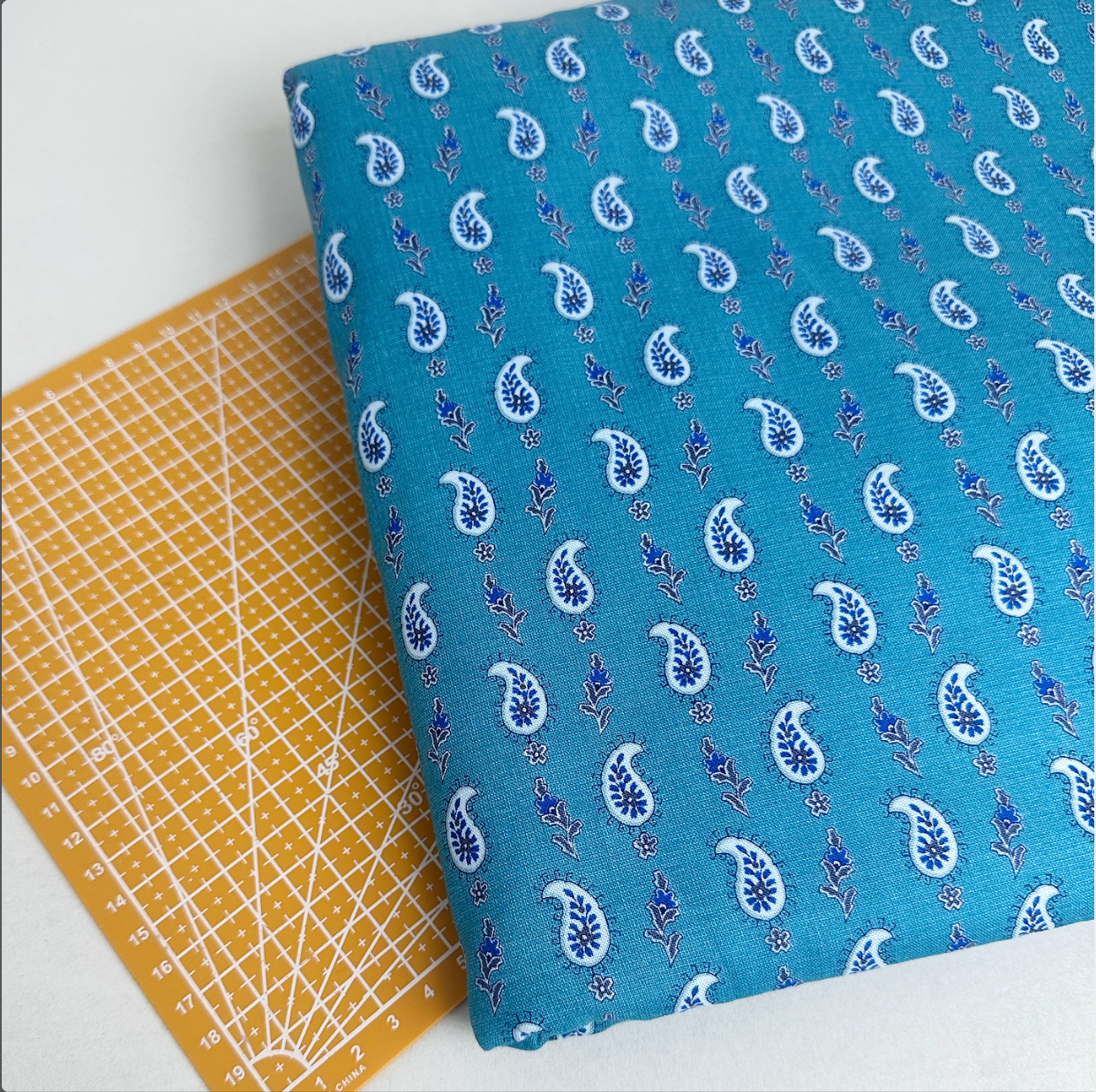 Dark Paisley Print Woven Fabric