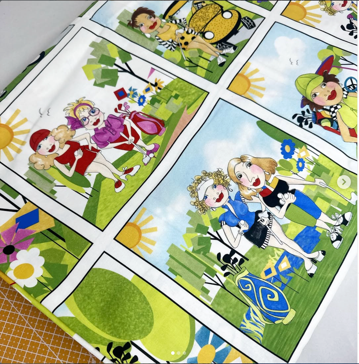 Golf Print Woven Fabric