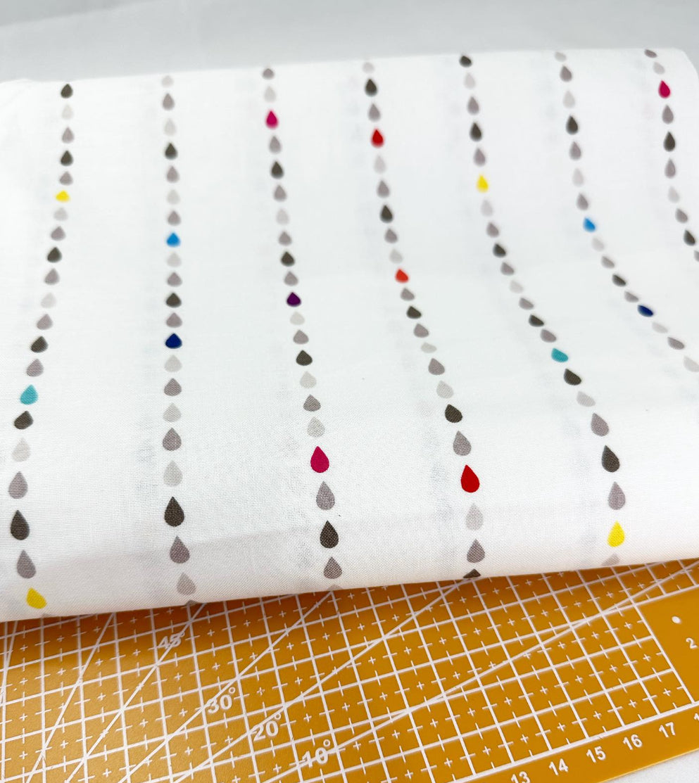 Raindrop Print Woven Fabric