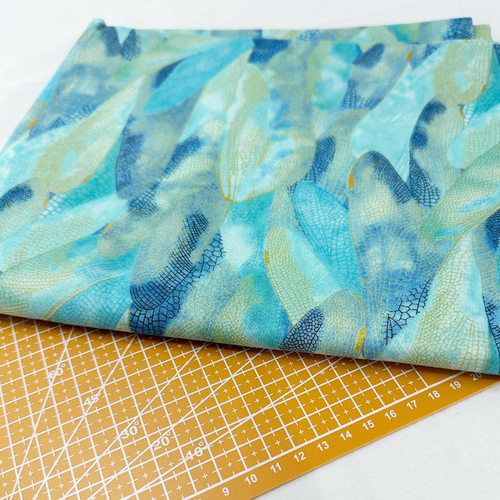 Dragonfly Print Woven Fabric