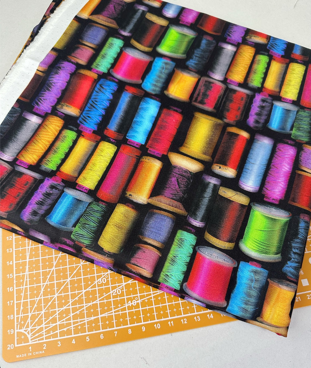 Thread Print Woven Fabric