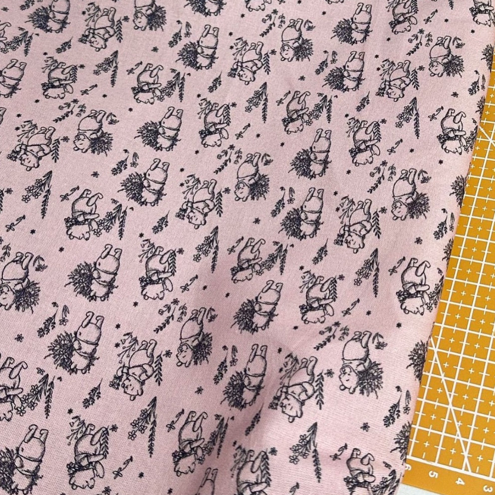Pooh Toile Print Woven Fabric