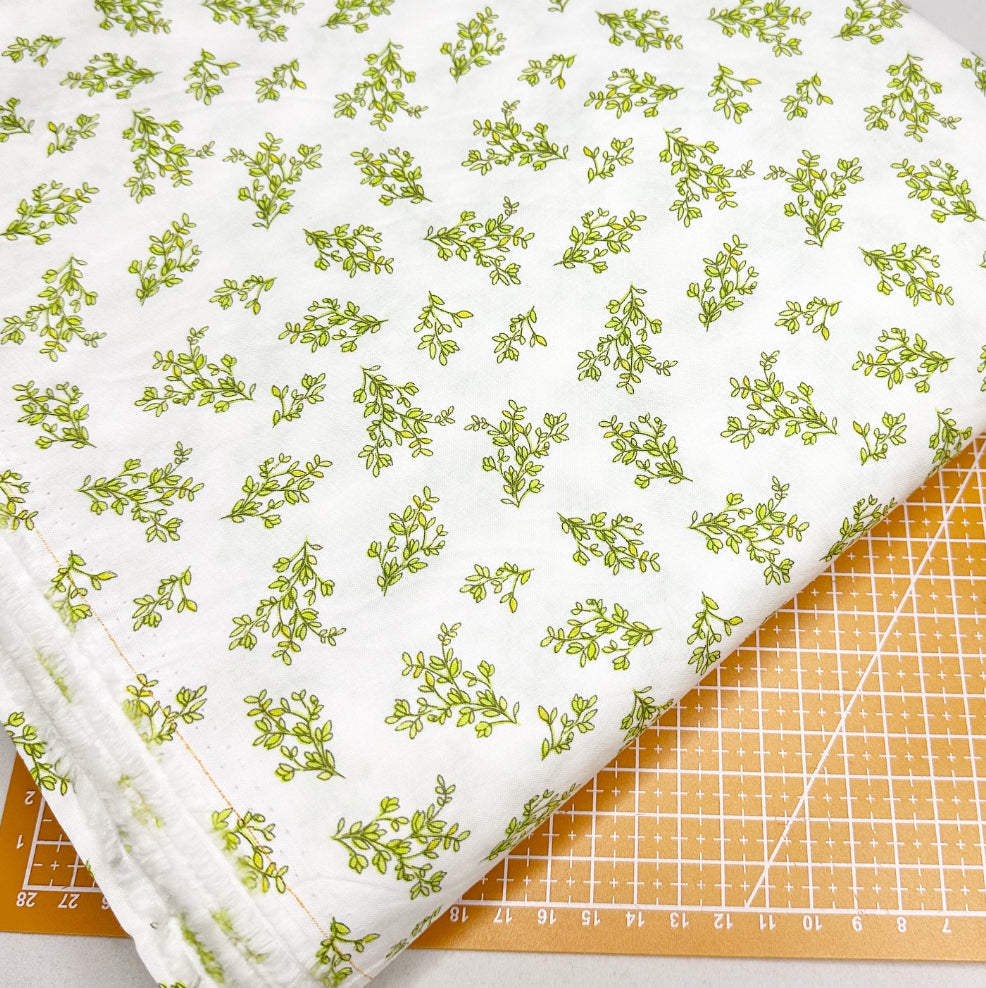 Leaves Print Woven Fabric