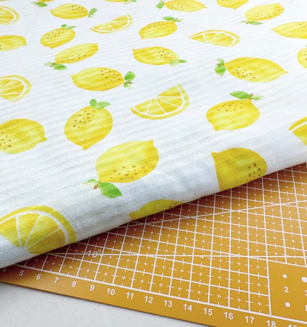Lemons Light Cotton Organic Stretch