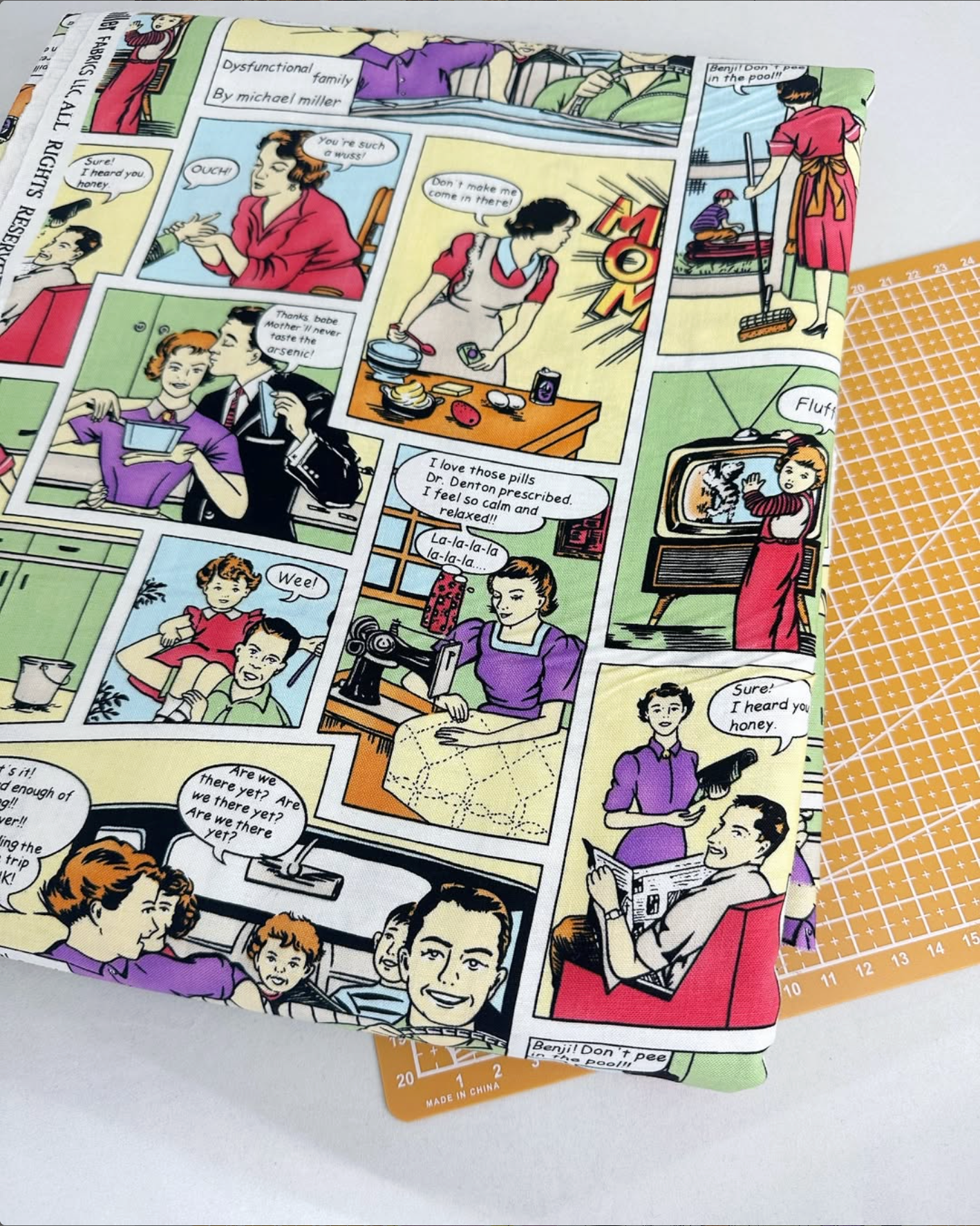 Comics Woven Fabric