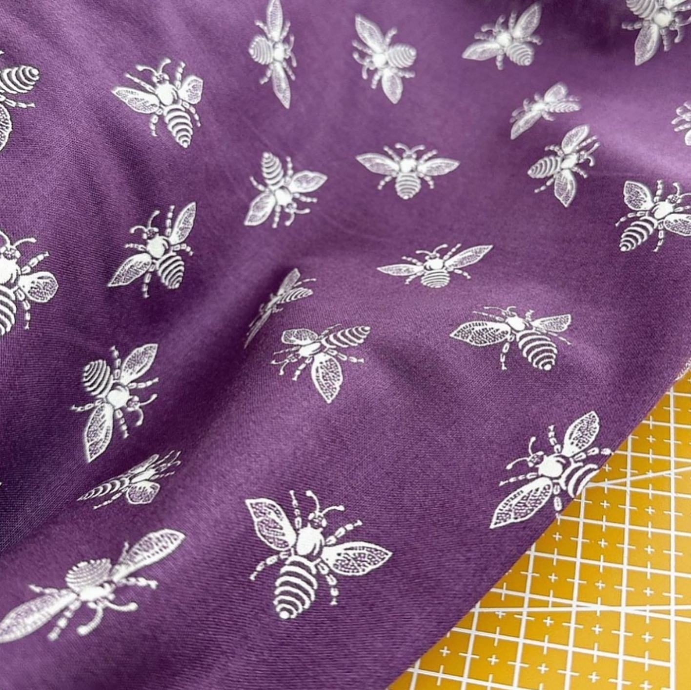 Bee Print Woven Fabric