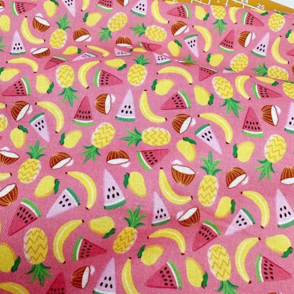 Fruits Print Woven Fabric